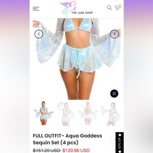 The Lumi Shop Aqua Goddess Sequin Set